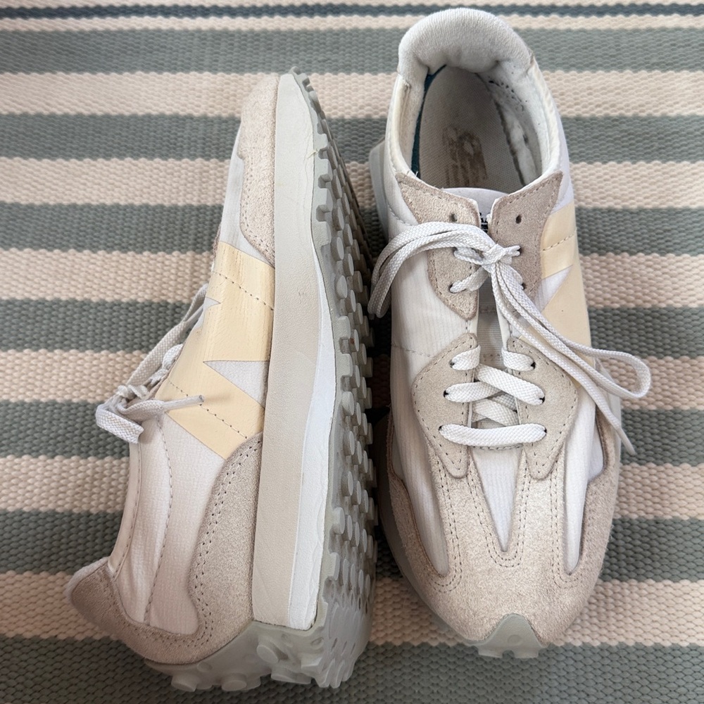 Stylish 327 new Balance Women's Beige Sneakers w 8